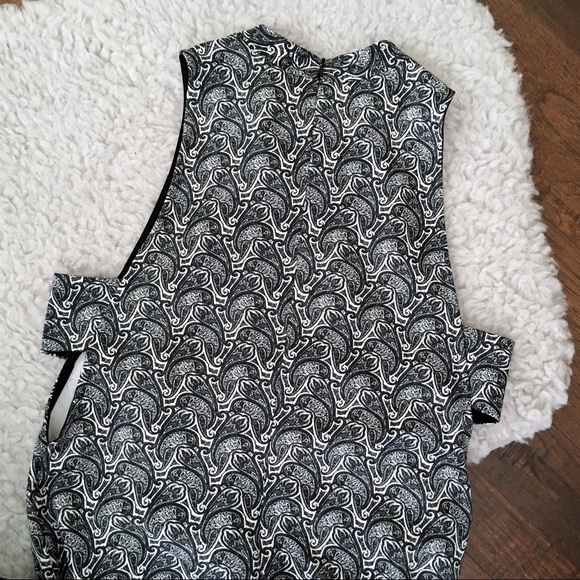 TOPSHOP / Paisley Cutout Mini Dress - Picture 4 of 7